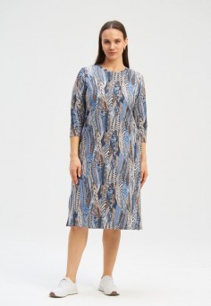  Платье El Fa Mei, ткань футер, артикул 5636-2 АМАДИ ШОКОЛАД